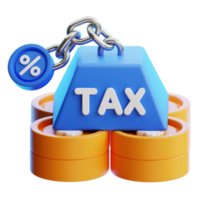 Tax Burden 3D Icon png