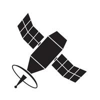 satellite icon logo vector design template