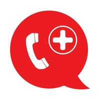 emergency call icon logo vector design template