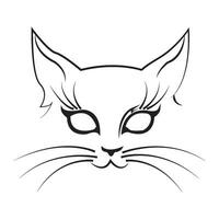 gato icono logo vector diseño modelo