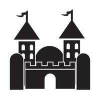 castle icon logo vector design template