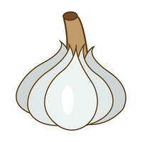garlic icon logo vector design template