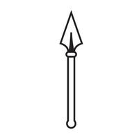 spear icon logo vector design template