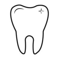 tooth icon logo vector design template