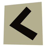 Papier Stil Lösegeld Hinweis Symbol png