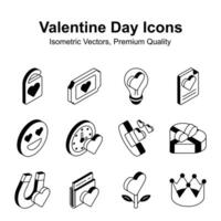 Get your hold on this creatively crafted valentines day vectors set, up for premium use