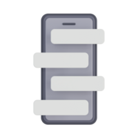 3d smartphone met kader png