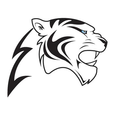 tiger head icon logo vector design template