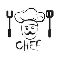 chef icon logo vector design template