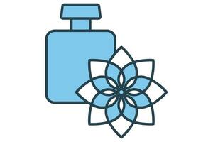 essential oil icon. icon related to aromatherapy and relaxation. flat line icon style. element illustration vector