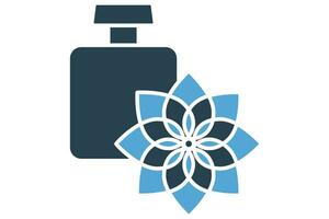 essential oil icon. icon related to aromatherapy and relaxation. solid icon style. element illustration vector