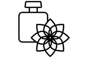 essential oil icon. icon related to aromatherapy and relaxation. line icon style. element illustration vector