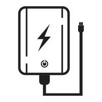 power bank icon logo vector design template