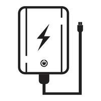 power bank icon logo vector design template