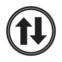 arrow icon logo vector design template