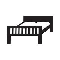 bed icon logo vector design template