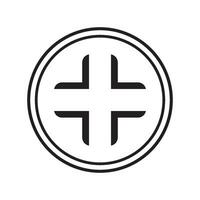 cross logo icon vector design template