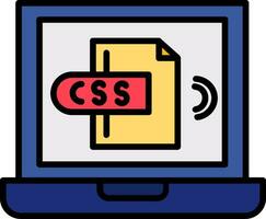 icono de vector de css