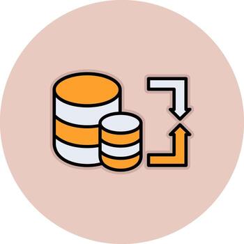 Data Migration Vector Icon