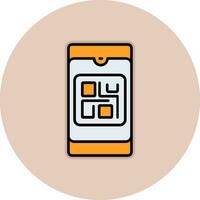 icono de vector de código qr