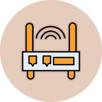 icono de vector de enrutador wifi