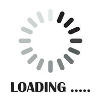 loading icon logo vector design template