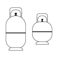 gas cylinders icon logo vector design template