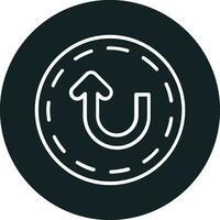 U Turn Vector Icon