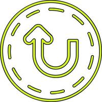 U Turn Vector Icon