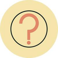 Question Mark Vector Icon