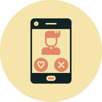 Dating App Vector Icon