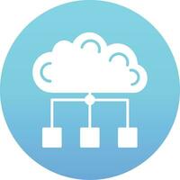 nube propiedades vector icono