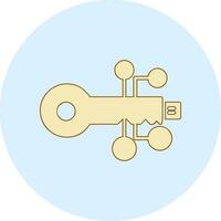 digital key Vector Icon