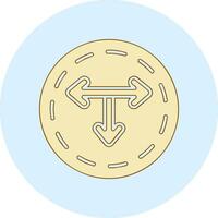 T Junction Vector Icon
