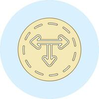 T Junction Vector Icon