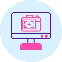 Monitor Screen Vector Icon