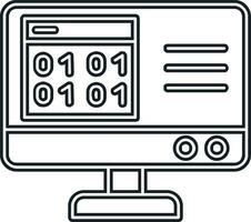 Binary Code Vector Icon