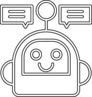 icono de vector de chatbot