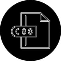 icono de vector de archivo css