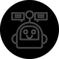 icono de vector de chatbot