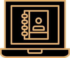 Laptop User Vector Icon