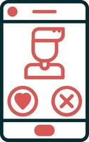 Dating App Vector Icon