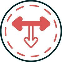 T Junction Vector Icon