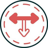 T Junction Vector Icon