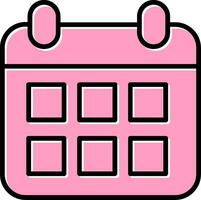 icono de vector de calendario