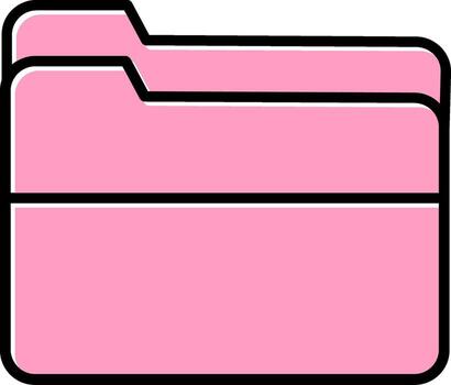 icono de vector de carpeta