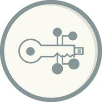 digital key Vector Icon