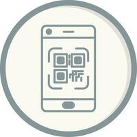 Smartphone Qr Code Vector Icon