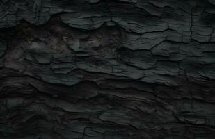 ai generado antiguo Clásico rústico Envejecido antiguo de madera textura oscuro negro madera antecedentes foto