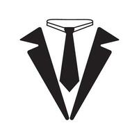 tuxedo icon logo vector design template